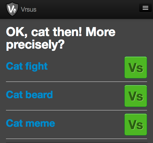 us vrsus them sub-category