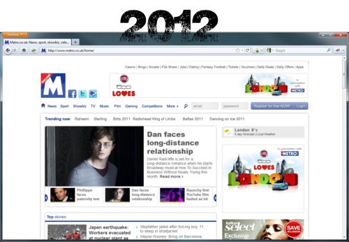 Metro.co.uk in 2012